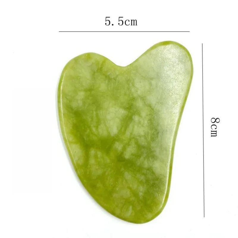 Pedra Gua Sha em Formato de Coração - Revitalize Sua Pele com Massagem Facial Profissional!