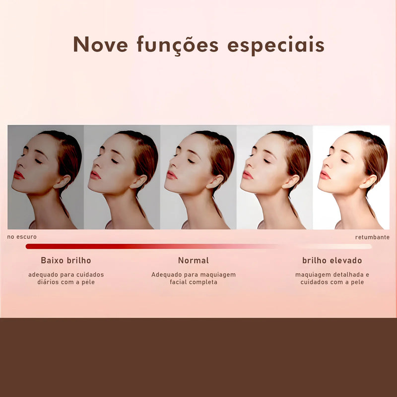 Maleta Nécessaire Feminina | Organizador de Maquiagem em Poliéster | Elegância e Praticidade