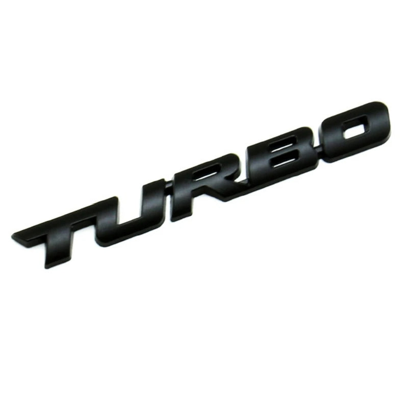 Adesivo Metálico 3D – Turbo Charging para Automóveis