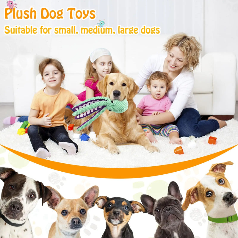 Brinquedo de Pelúcia Interativo para Cães – Mordedor Resistente com Som e Textura Macia!
