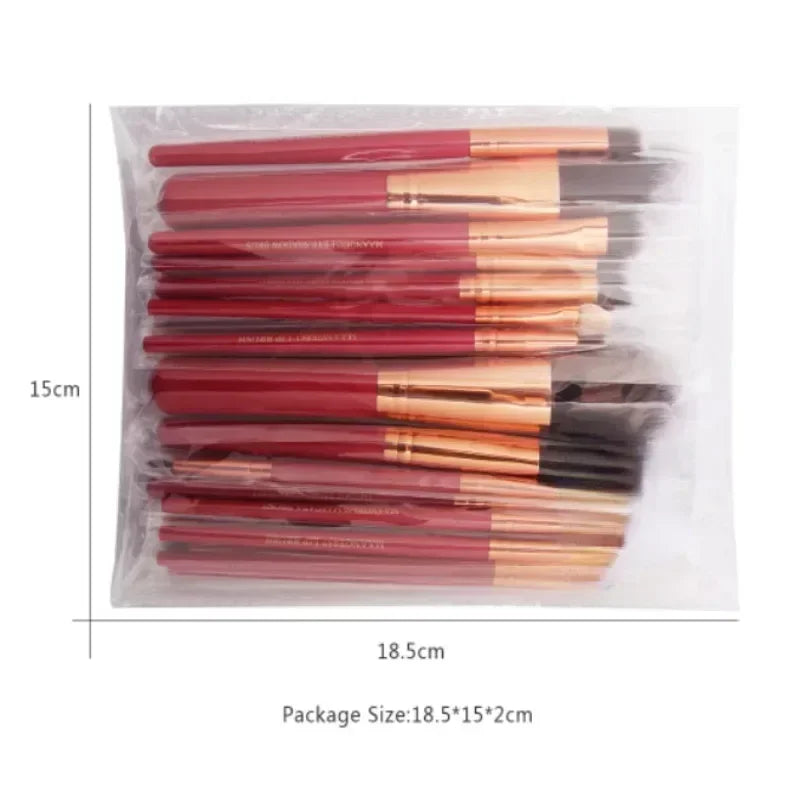 Kit de Pincéis Profissionais para Maquiagem – 3/13/22 Peças, Cerdas Sintéticas para Olhos, Rosto e Lábios