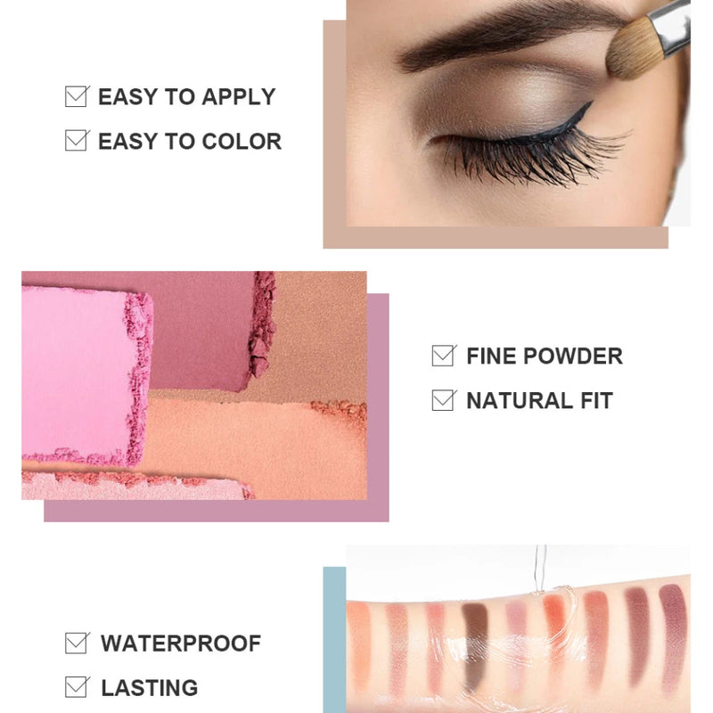 🌟 Paleta de Sombras 40 Cores – Matte, Shimmer e Metálica | Longa Duração e Alta Pigmentação 🎨✨