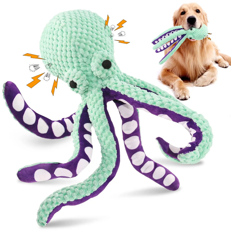 Brinquedo de Pelúcia Interativo para Cães – Mordedor Resistente com Som e Textura Macia!